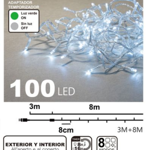 LUZ BLANCA 100 LED 11M TW1417