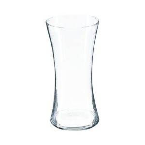 JARRÓN FORMA DIÁBOLO TRANSPARENTE H30