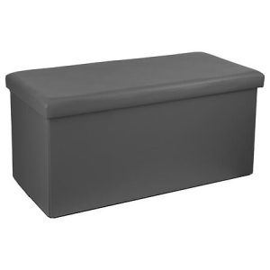 PUF PLEGABLE DOBLE PVC GRIS