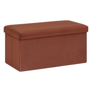 PUF PLEGABLE DOBLE TESS TERCIOPELO ÁMBAR
