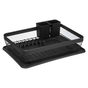 ESCURRIDOR DE METAL NEGRO DE 1 ALTURA