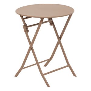MESA PLEGABLE REDONDA DE 2 PLAZAS BRONCE GREENSBORO