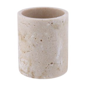 VASO DE BAÑO POLIRESINA EFECTO TUFO – NATURAL
