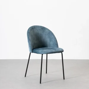 Silla Gina Ovalo azul