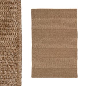 Alfombra Exterior de Polipropileno Beige 120x180 cm