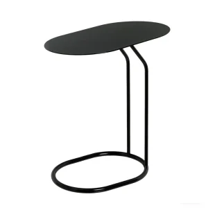 Mesa Auxiliar Lateral Metálica Negra 45x28x49 cm