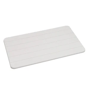 Alfombra de Baño de Diatomita Absorbente y de secado rápido Gris Claro 60x39 cm
