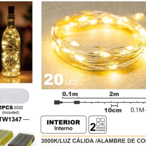 LUZ 20LED 2.15M CALIDAD TW1347