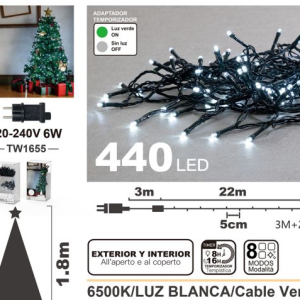 LUZ BLANCA 440LED 3M+22M TW1655
