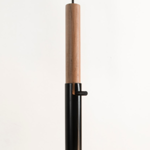 Lámpara colgante 44mm en madera y aluminio