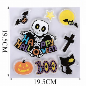 PEGATINAS DE GEL IMPRESA DE HALLOWEEN